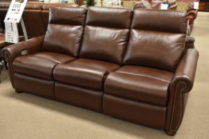 Omnia leather power-reclining sofa