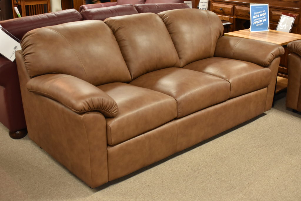 omnia furniture tahoe leather sofa