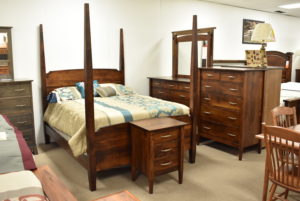 Solid Maple four-poster bed