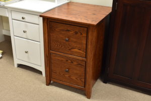 Custom wood file cabinet