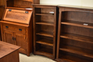 Custom wood bookcase