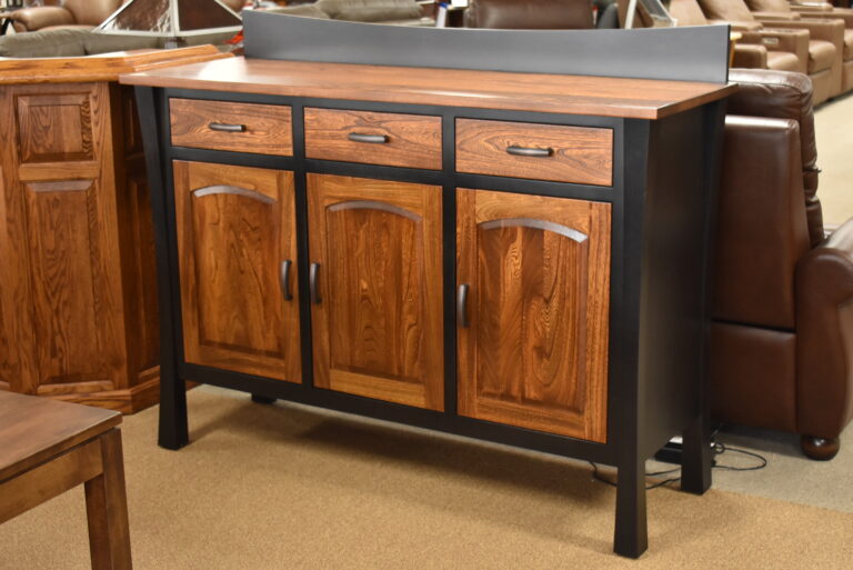Elm and Brown Maple Buffet
